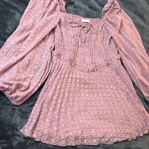 NWOT! ASOS Ruched, Drop-Waist Dress in Mauve - Women’s US 12